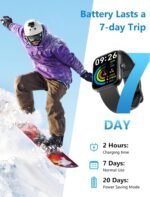 Smart Watch, 44mm Smartwatch Answer Make Calls, Alexa 1.83'' Fitness Watch, IP68 Waterproof Fitness Tracker Women Men, Heart Rate/Sleep Monitor, 100+ Sports Pedometer Watch for Android & iOS Phone - Image 8