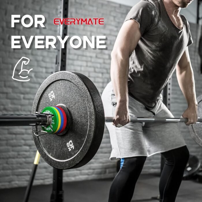 Rubber Fractional Weight Plates Set of 8 Micro Weight Plate Pair of 0.25LB 0.5LB 0.75LB 1 LB for Olympic Barbells for Strength Training Micro Plates Weight Plate - Image 6