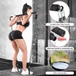 Pilates Bar Kit with Resistance Band-Multifunctional Portable Weighted Exercise Pilates Bar, Home Gym with Beginner Workout Equipment, Yoga Set for Full Body - Image 4