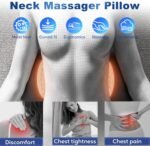 3 in 1 Electric Lumbar Support Pillow with Adjustable Height for Bed and Chair, Triple Fusion Back Massager, Back Massager with Heat,Back Support Pillow for Lower Back Pain Relief, Unisex - Image 6