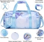 Sports Duffel for Girls Dance Bag Girls Duffle Weekender Bags Teen Gym Travel Ballet Bag with Shoe Compartments - Image 5