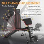 JOROTO Adjustable Weight Bench Foldable Workout Bench with Leg Extension and Preacher Curl Incline Decline Exercise Bench Press 772LBS Load Strength Training Benches for Home Gym Full Body Workout - Image 3