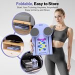 Pilates Board, Foldable Pilates Reformer Equipment with Timer, 7-in-1 Multi-Purpose Portable Pilates Reformer Machine Home Pilates Kit for Home Workout, Fitness, Exercise, Abs, Core Equipment - Image 8