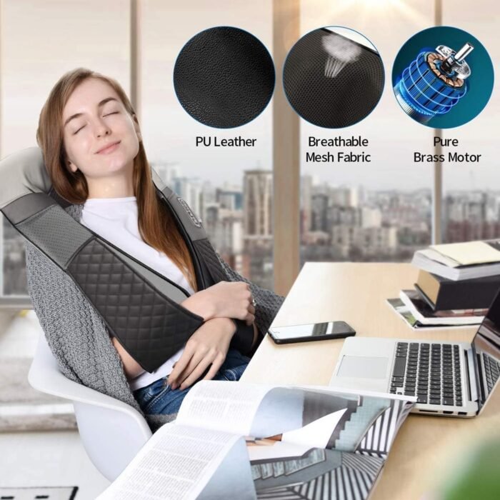 RENPHO Neck and Shoulder Massager with Heat [2025 Upgraded], Shiatsu Cervical and Back Massager, 3D Electric Deep Tissue Massage, True Relaxation for Neck and Shoulders, Birthday Gifts for Men - Image 10