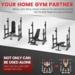 PASYOU Squat Rack for Home Gym with Max Load 1800 lbs for Bumpers and 600 lbs for J Hooks (Model:SR30) - Image 8