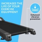 6-Pack Exercise Equipment Mat - Treadmill Pads for Carpet Floors, Protective Anti-Slip Treadmill Pad for Hardwood Floors & Carpets, Home Gym Accessories, Exercise Bike Mat, 4X 4X 0.5 in - Image 6
