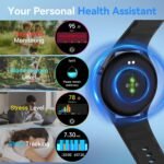 Fitpolo Smart Watch for Men Women,1.3" AMOLED Touchscreen Fitness Tracker, Make/Answer Calls, Heart Rate SpO2 Monitor, IP68 Waterproof, Sleep & Activity Tracking Smartwatch for Android Phones iPhone - Image 5