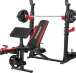 OPPSDECOR 900LBS Weight Bench Set with Squat Rack Preacher Curl Weight Bench with Leg Extension Bench Press Set Workout Bench for Home Gym Full Body Workout - Image 2