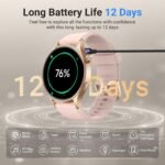 Fitpolo Smart Watch for Women,1.3" AMOLED Touchscreen Fitness Tracker, Make/Answer Calls, Heart Rate SpO2 Monitor, IP68 Waterproof, Sleep & Activity Tracking Smartwatch for Android Phones iPhone - Image 8