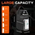 Magnetic Gym Bag for Men and Women, Magnetic Water Bottle Holder with Touch-screenable Clear Phone Pocket, Portable Sling Gym Bags, Crossbody Pouch for Gym Sports Travel Workout Bag, Gym Accessories - Image 7