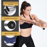 Resistance Tubes for Working Out, Exercise Bands with Handles and Door Anchor for Physical Therapy Women and Men, Rubber Tubing for Lower Pilates, at-Home Workout, 25 Foot - Image 3