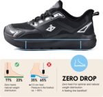 JACKSHIBO Mens Wide Toe Box Slip in Hands Free Shoes,Slip on Arch Support Wide Sneakers,Thick Cushioning Stability Running Orthopedic Zero Drop SoleWalking Sneakers - Image 7