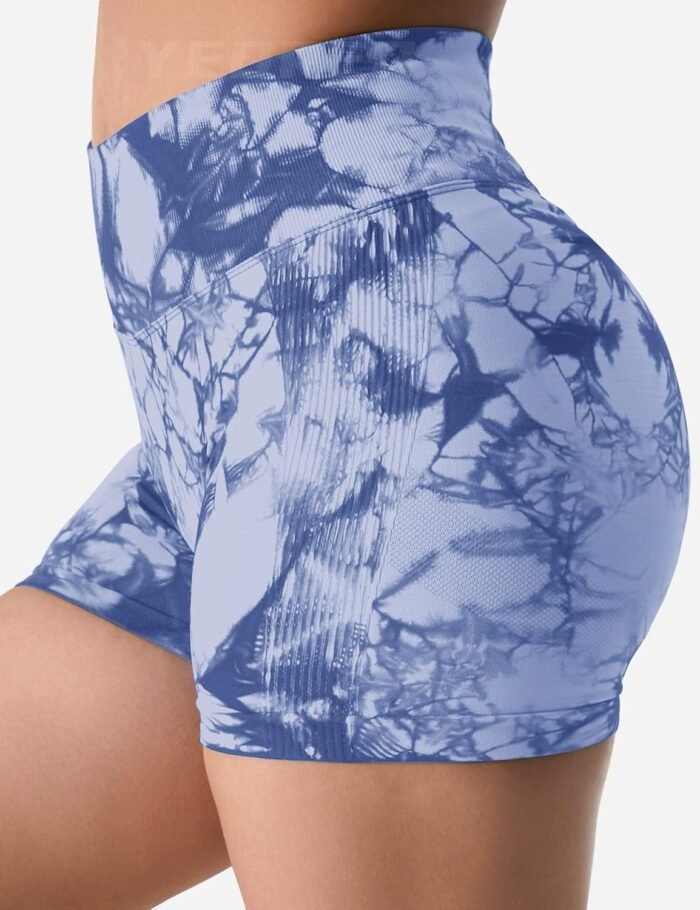 YEOREO Professional Women Workout Shorts 3.6" Scrunch Shorts Seamless High Waisted Contour Gym Yoga Biker Shorts - Image 6