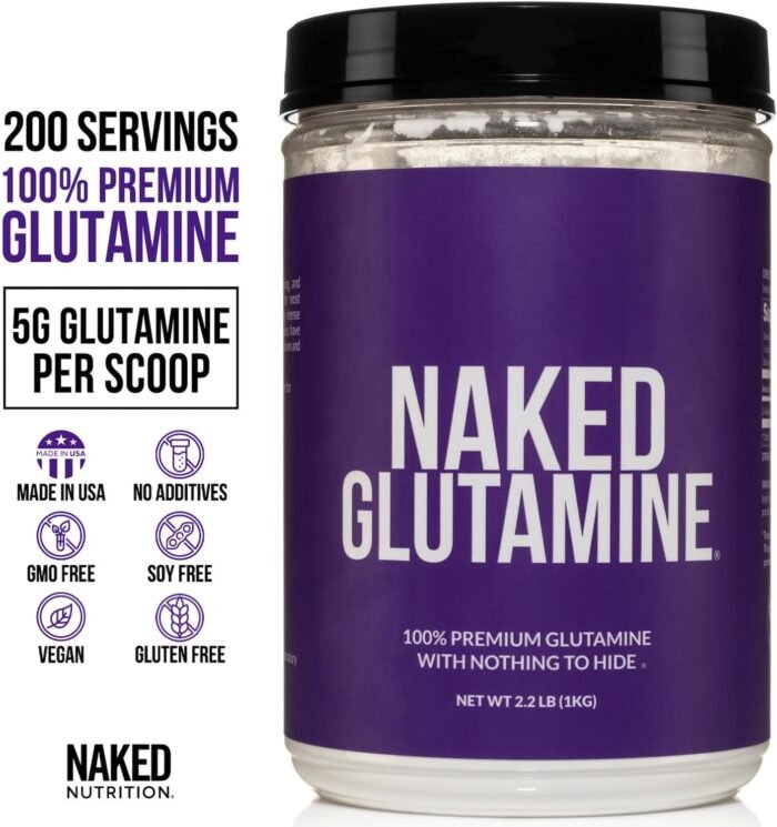 Pure L-Glutamine Made in The USA - 200 Servings - 1,000g, 2.2lb Bulk, Vegan, Non-GMO, Gluten and Soy Free. Minimize Muscle Breakdown & Improve Protein Synthesis. No Additives - Image 3