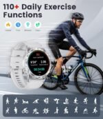Smart Watches for Men Women, 1.43" Bluetooth Call Sports Smart Watch, Waterproof Fitness Tracker with 110+ Sports Modes/Heart Rate/Sleep Monitor, Fitness Smart Watch for Android & iPhone(3 Straps) - Image 5