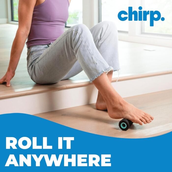 Chirp Wheel XR Foot Massage Roller - Targeted Massage for Plantar Fasciitis and Foot Fatigue, Arch Pain Relief, and Muscle Recovery | High Density Foam Exercise Equipment, 500lbs Capacity, 2" Mint - Image 7