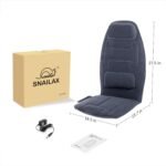 Snailax Massage Seat Cushion with Heat - Extra Memory Foam Support Pad in Neck and Lumbar,10 Vibration Massage Motors, 2 Heat Levels, Back Massager Chair Pad for Back - Image 10