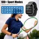 Smart Watch for Men Women (Answer/Make Call), 1.96" HD Fitness Tracker Running Watch, IP68 Waterproof,Pedometer, Sleep/Step/Activity/Heart Rate Monitor,110+ Sport Mode Smartwatch for iOS Android Phone - Image 6
