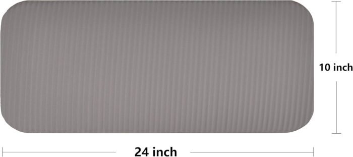 All Purpose 1/2-Inch Extra Thick High Density Anti-Tear Exercise Yoga Mat and Knee Pad with Carrying Strap, Multiple Colors - Image 7