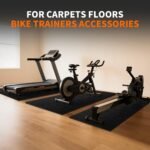 Exercise Bike Treadmill Mat 63x30,Compatible with Peloton, 1/4" Thick Indoor Bike Trainer Mat for Hardwood Floors, for Spin Stationary Bike, Equipment Stability Mat for Workout, Noise Shock Absorption - Image 3