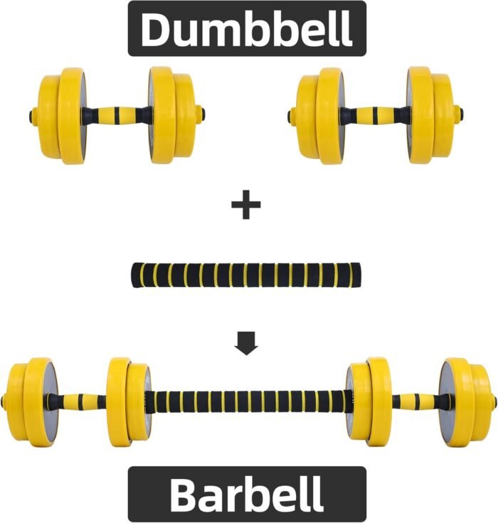 Nice C Weights, Dumbbell Set, Kettlebells, Adjustable Dumbbells, Barbell Weight Set, 20-40-50-70LB 3-in-1 set, Non-Slip, All-purpose - Image 3