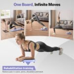 Pilates Board, Foldable Pilates Reformer Equipment with Timer, 7-in-1 Multi-Purpose Portable Pilates Reformer Machine Home Pilates Kit for Home Workout, Fitness, Exercise, Abs, Core Equipment - Image 6