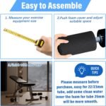 Deekin 8 Pieces Foam Foot Pads Rollers Set High Density Foam Roller for Gym Exercise Machines Equipment Replacements Exercise Massage Muscle Recovery, 6.3" x 3.4" OD x 0.87" ID - Image 5