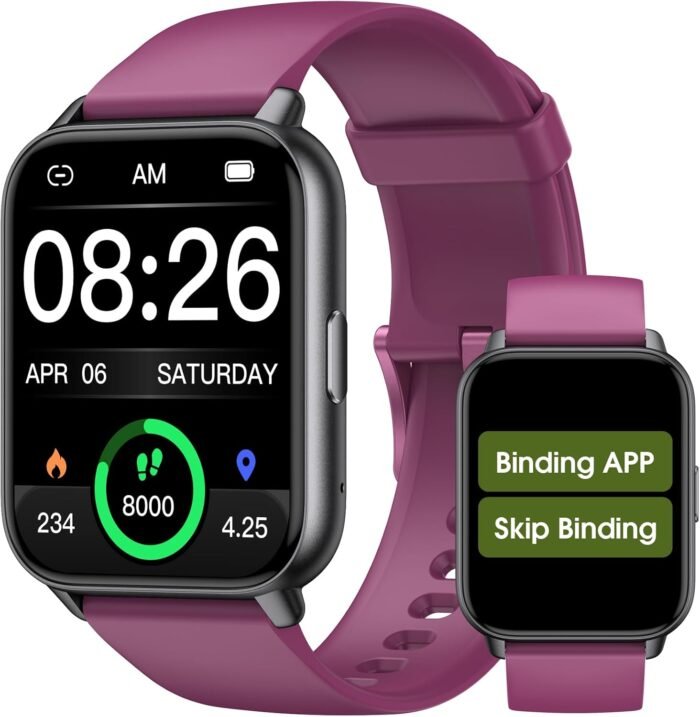 EURANS Smart Watch No App/Phone Required, Long Battery Life Fitness Tracker Watch,HD Screen, Waterproof Activity Tracker with Step Counter for Walking, Pedometer, Calories Tracker for Men Women - Image 2