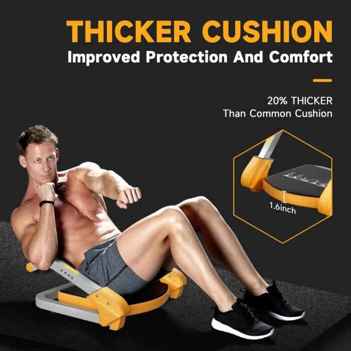 Ab Trainer/Crunch Machine, Ab Workout Equipment, 4 Adjustable Resistance, Sit Up Machine for Stomach Workout, 350 LBS Weight Capacity, Automatic Rebound, Ab Core Machine,Fitness Equipment for Home - Image 5