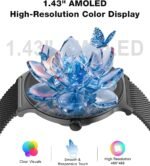 7.9MM Ultra-Thin Smart Watches for Men Women, with Bluetooth Make/Answer Call, 1.43" AMOLED Fitness Tracker, Heart Rate/Blood Pressure/Sleep Monitor, 100+ Sports Modes Smartwatch for Android iPhone - Image 7