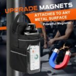 Magnetic Gym Bag for Men and Women, Magnetic Water Bottle Holder with Touch-screenable Clear Phone Pocket, Portable Sling Gym Bags, Crossbody Pouch for Gym Sports Travel Workout Bag, Gym Accessories - Image 4