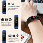 ENGERWALL Fitness Tracker with Step Counter/Calories/Stopwatch, Activity Tracker with Heart Rate Monitor, IP68, Health Tracker with Sleep Tracker, Smartwatch, Pedometer Watch for Women Men Kids - Image 6