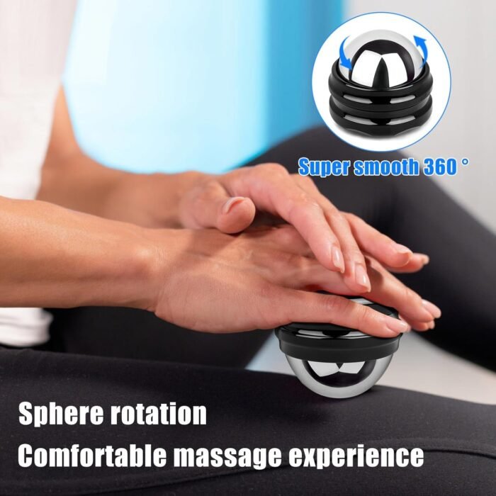 Stainless Steel Massage Roller Ball - Ice Therapy for Muscle Pain Relief, Sore Muscles, and Tension Alleviation Cold & Hot Therapy for Back, Shoulders, Legs, and Calves Myofascial Release Tool - Image 6