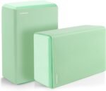 Yoga Blocks with Silicone Protective Cover, Premium EVA Foam Yoga Block for Yoga, Pilates, Meditation & Stretching, Non-Slip Lightweight Durable Bricks for Improving Poses & Balance - Image 2