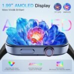 Tensky Smart Watch for Men/Women Android & iOS, AI Voice, 1.99" AMOLED Fitness Tracker with Bluetooth Call, 3ATM Waterproof Heart Rate/Sleep/SpO2 Monitor, Pedometer, 100+ Sports, 12 Days Battery Life - Image 3