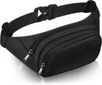 Large Fanny Pack for Women Men - Syican Waist bag with 3-Zipper Pockets, Gifts for Enjoy Sports Traveling Workout Casual Hands-Free crossbody bags Fits MAX 7.9'' iPad & 6.6'' Phone - Image 2