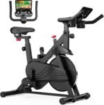 Superun Exercise Bike, Stationary Bikes for Home Gym with 32-Level Magnetic Resistance, 300LBS Capacity Indoor Cycling Bike with Comfortable Seat, LED Display - Image 2