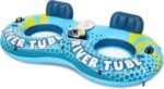 SLOOSH 2-Person Inflatable River Tube - Heavy Duty River Run Tubes Pool Lake Floats for Adults, Large Floating Raft Lounge Above Water Floaties with 2 Cup Holders & Removable Cooler - Image 10