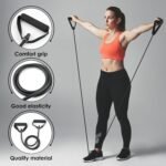 Resistance Bands with Handles, Easy Hold Working Out Exercise Bands, Comfortable Workout Accessory for Men Women Strength Training Muscle Shaping Physical Therapy Home (30LB) - Image 5