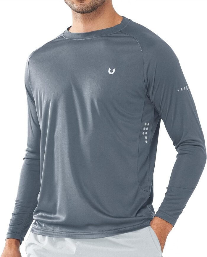 NORTHYARD Men's Sun Protection UPF 50+ Shirts Long Sleeve Swim Rash Guard Shirt Workout Running Athletic Gym UV Fish Hiking - Image 2