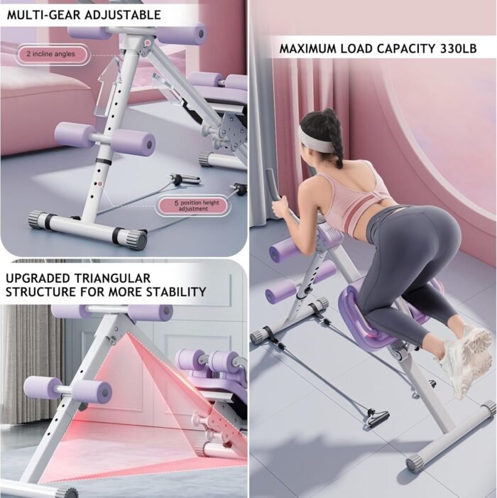 Wooa Ab Machine, Adjustable Ab Trainer Machine, Ab Workout Equipment, Ab Machine for Stomach Workout, Ab Workout Machine - Image 6