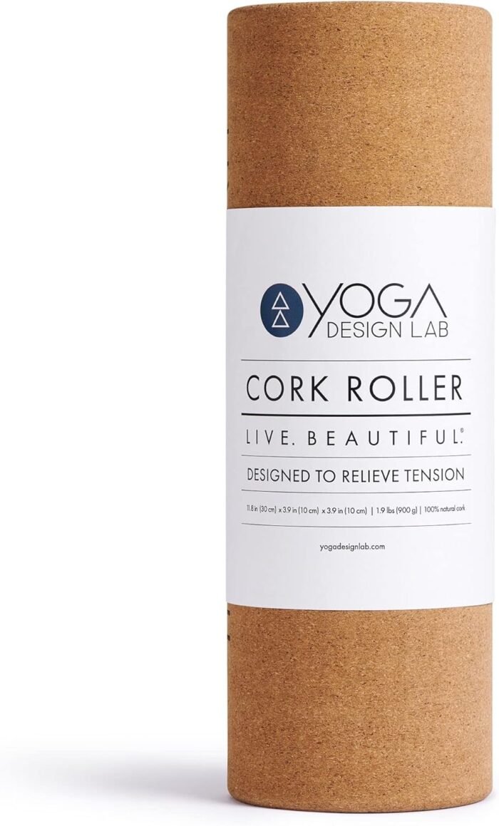 Yoga Design LAB | The Cork Roller | Release Tight Muscles, Improve Circulation, Decrease Soreness, Massages Tissue | Ideal for All Areas of The Body arms, Legs, Back | Travel Friendly (Mandala Tonal) - Image 3