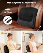 Back Massager with Heat, FSA HSA Eligible, Shiatsu Neck Massagers Deep Tissue Kneading Massage Pillow for Lower Back Leg Shoulder, Lumbar Support Pillow for Office Chair, Gifts for Mom Dad Women Men - Image 8