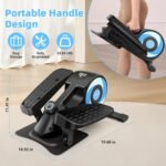 ANCHEER Under Desk Elliptical Exercise Machine,Standing or Seated Ellipse Leg Exerciser with 8 Level Resistance,Portable Exercise Equipment with LCD Display Monitor,Fully Assembled - Image 7