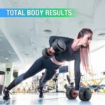 25/55 lbs Pair Adjustable Dumbbells Set, Dumbbells with Anti-Slip Metal Handle for Exercise & Fitness Fast Adjust Weight for Full Body Workout Fitness - Image 8