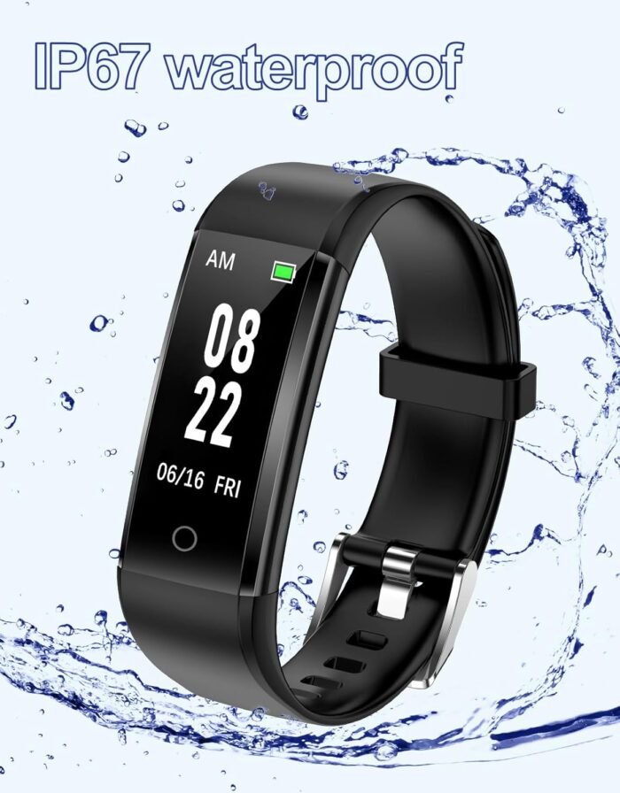 GRV Fitness Tracker Non Bluetooth Fitness Watch No App No Phone Required Waterproof Pedometer Watch with Steps Calories Counter Sleep Tracker for Men Women Parents - Image 8