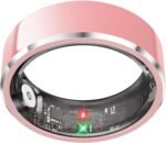 Health Smart Ring for Men Women, Fitness Tracker with Heart Rate/Blood Pressure/Blood Oxygen Monitor,Sleep Tracker,Pedometer, IP68 Waterproof Ring for iPhone&Android, No Subscription (Pink, Size8) - Image 2
