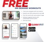Sunny Health & Fitness Elliptical Trainer Machine w/Built-in Pulse Sensor, Low Impact Cardio Exerciser & Full-Body Cross Training for Home, Optional Free SunnyFit App Link & Electric w/300LB Load - Image 3