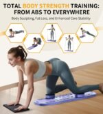 Pilates Board - Pilates Reformer Set, 6 in 1 Pilates Boards for Home Workout, Portable and Foldable Pilates Reformers, Multifunctional Reformer Pilates Machine, Pilates Board for Women - Image 3