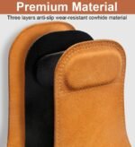 Leather Weight Lifting Gloves Wrist Straps for Weightlifting, Lifting Straps Cobra Grips Deadlift Straps Weight Lifting Straps, Gym Straps Gym Gloves for Men Weight Grips for Women - Image 5
